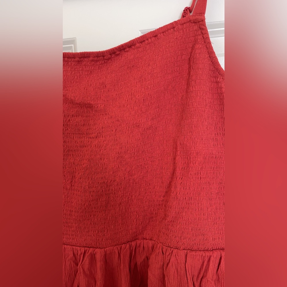 Stretch Plus Size Maxi Dress 🍁 Fall Colors 🍁 Burnt Orange Rust - Picture 2 of 2